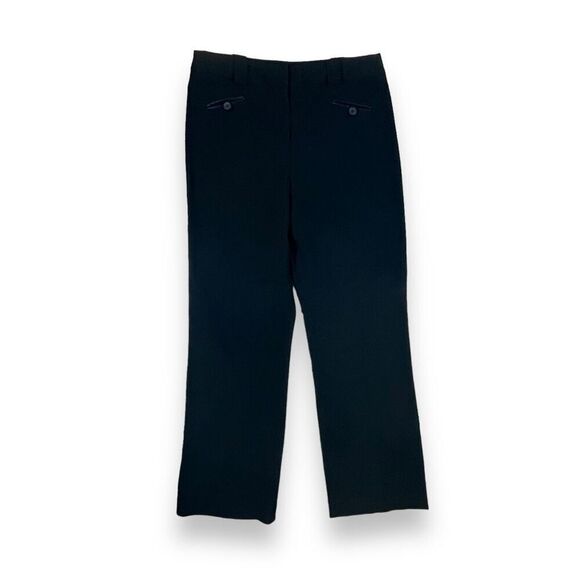 Larry Levine Straight-Leg Sailor Stretch Dress Pants Sz 10 - Picture 1 of 11